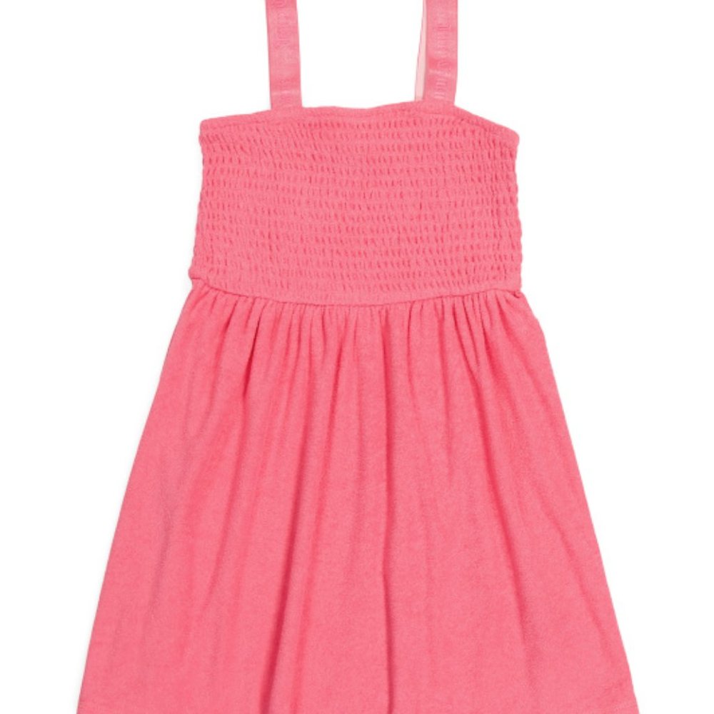 Juicy Courure Big Girls Smocked Towel Terry Dress Authentic NWT